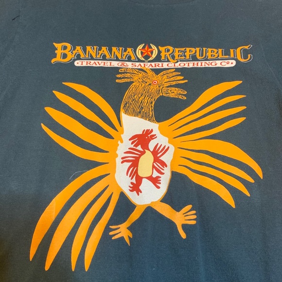Vintage Green Banana Republic Travel & Safari Tee - Picture 5 of 10